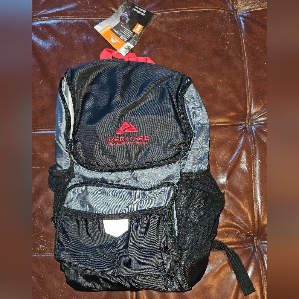 Ozark Trail Black and Gray Backpack